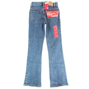 Levi's 517‎ Flare Jeans Girls 8 Slim Vintage Y2K Low Rise Blue Denim